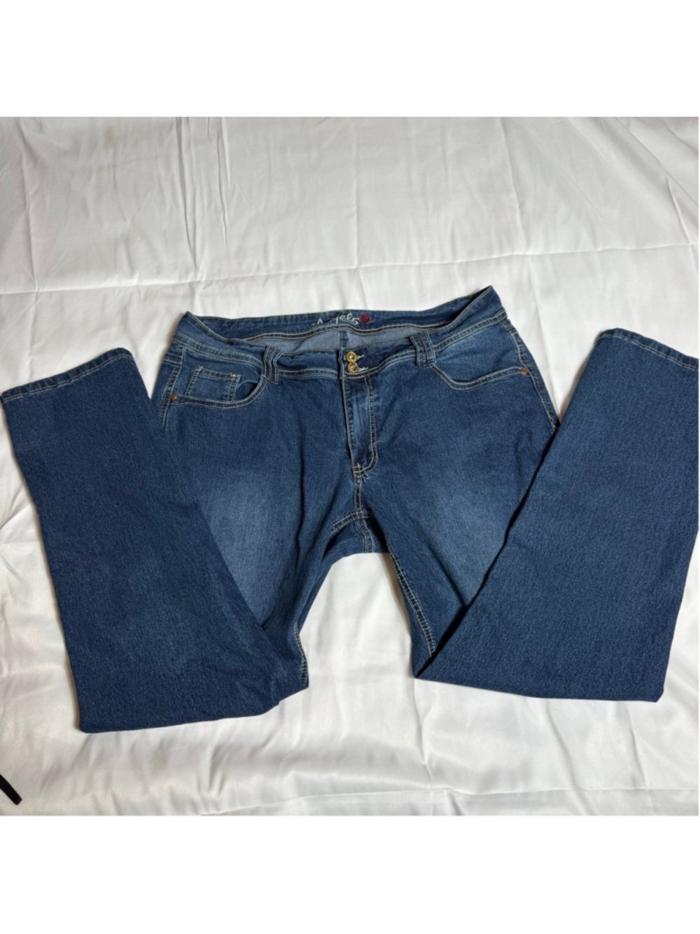 Women's Angels Blue Straight Leg Jeans Size 18 - Picture 4 of 11